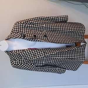Cato houndstooth peacoat